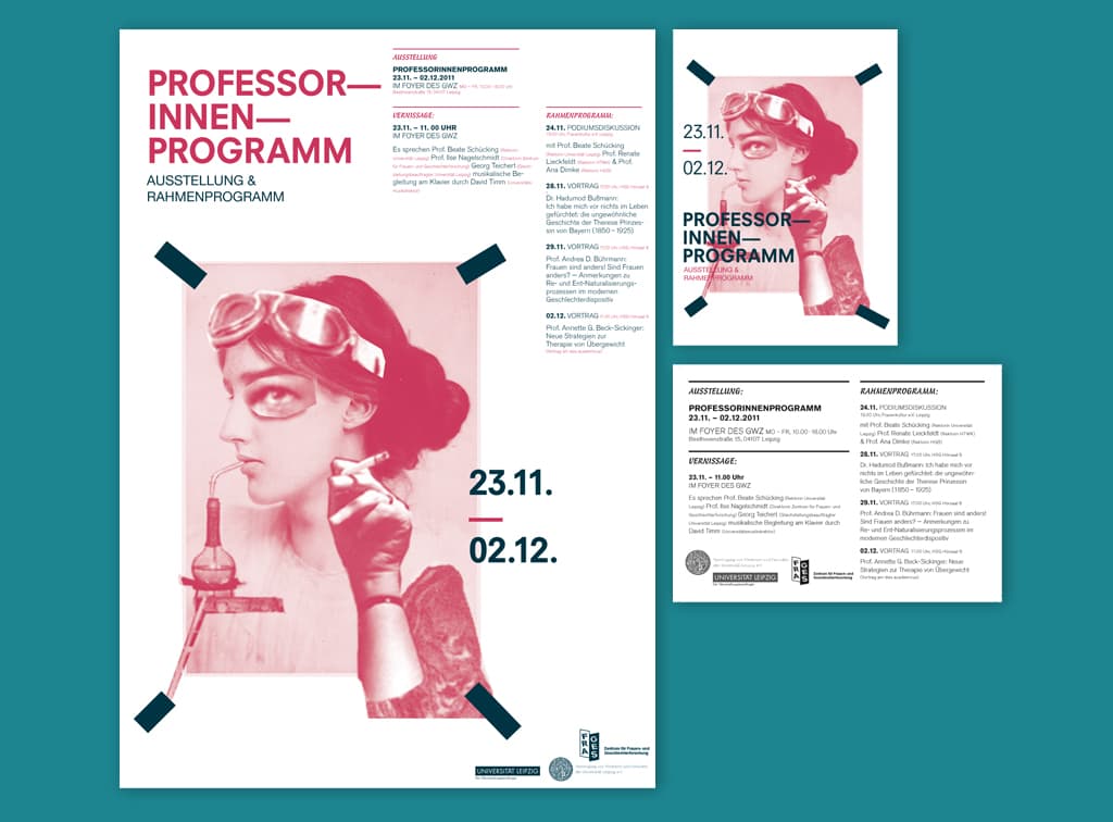 Professorinnen-Programm_Plakat-Flyer-Illustration